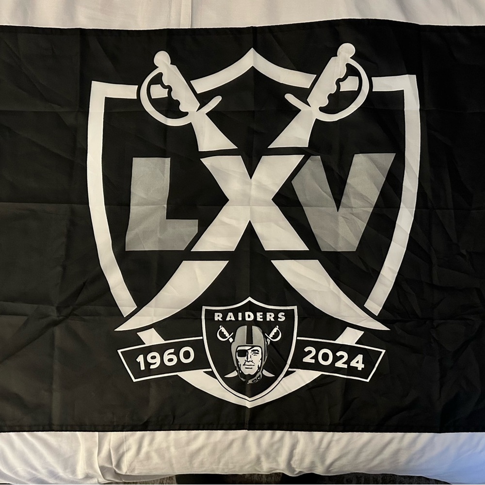 Las Vegas Raiders Anniversary Flag - Gameday Giveaway